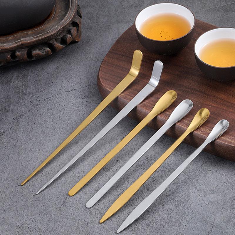 ❤️ Stainless Steel Tea Needle  - Gold Cutlery Flatware recensie en prijs