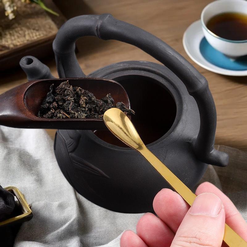 ❤️ Stainless Steel Tea Needle  - Gold Cutlery Flatware recensie en prijs