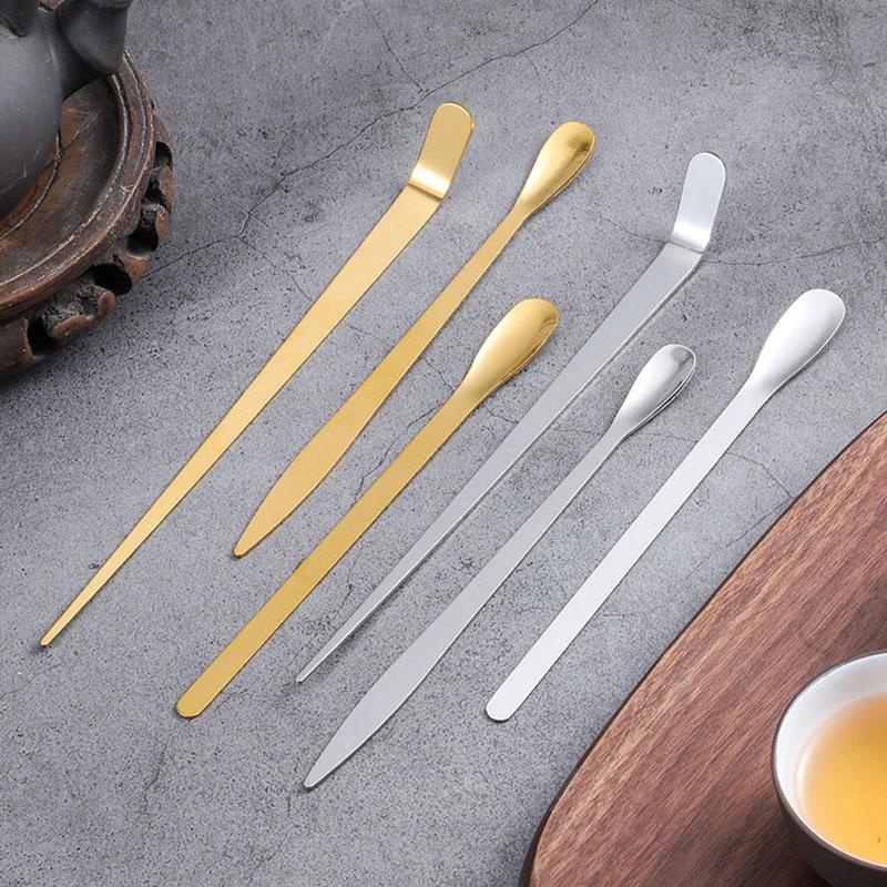 ❤️ Stainless Steel Tea Needle  - Gold Cutlery Flatware recensie en prijs