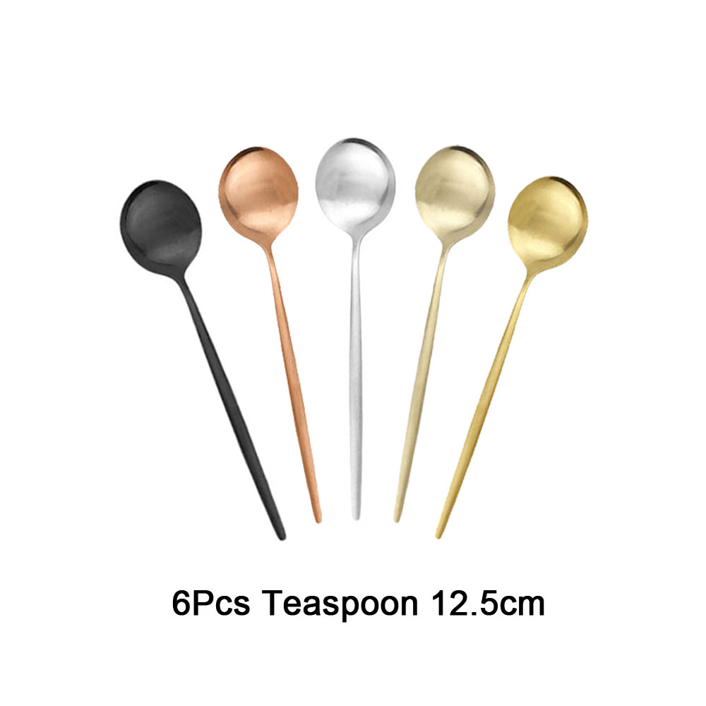 6Pcs Tea Coffee Stir Mini Spoo - Gold Cutlery Flatware recensie en prijs