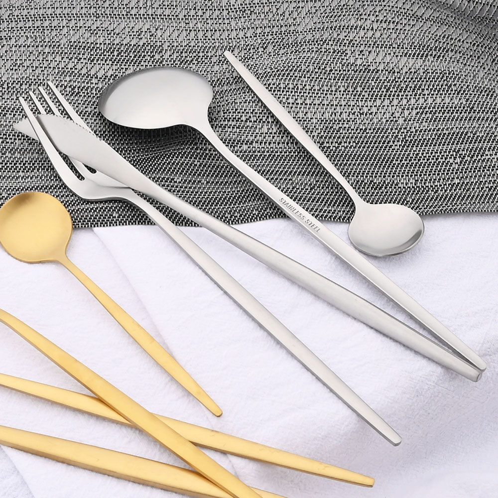 6Pcs Tea Coffee Stir Mini Spoo - Gold Cutlery Flatware recensie en prijs