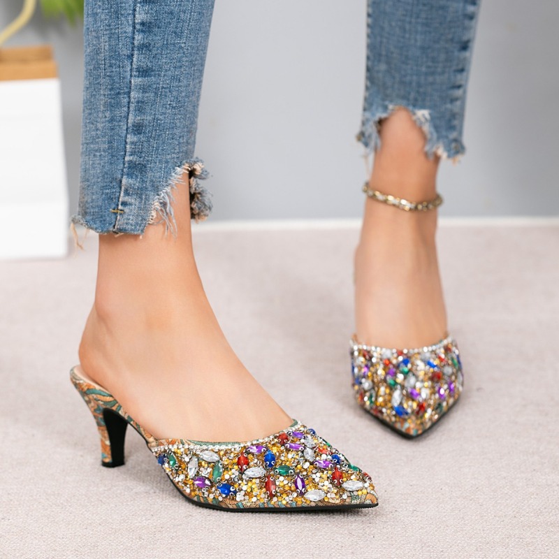 Luxury Rhinestone Kitten Heel  - Luxury Lifestyle Shoes recensie en prijs