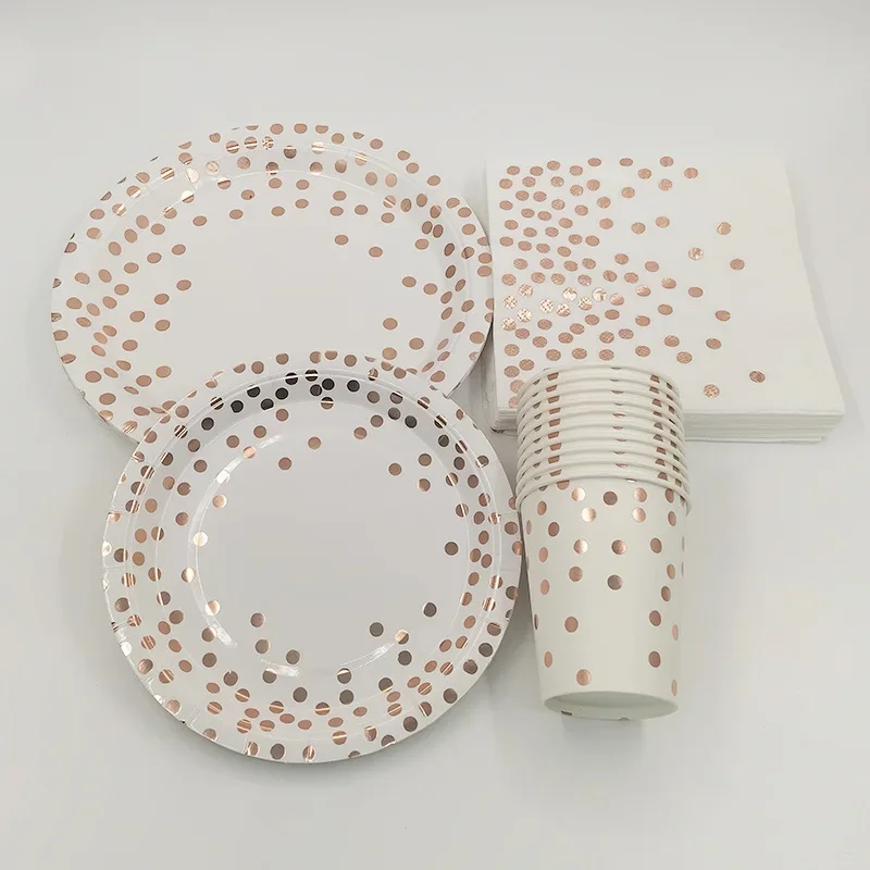 Rose Gold Disposable Tableclot - Gold Cutlery Flatware recensie en prijs