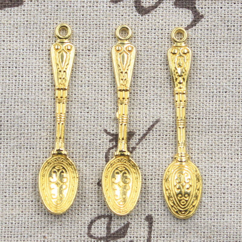 15pcs Charms Pattern Spoon 48x - Gold Cutlery Flatware recensie en prijs