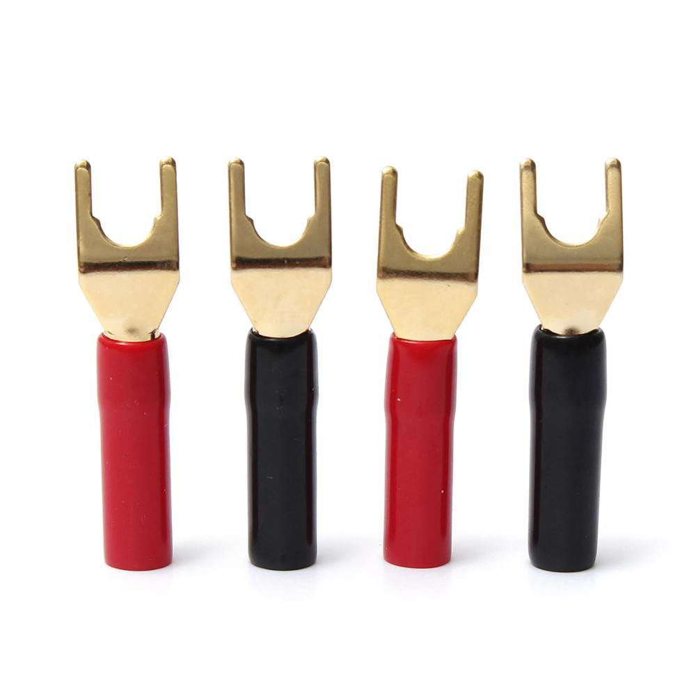 4Pcs Y-style Spade Banana Plug - Gold Cutlery Flatware recensie en prijs