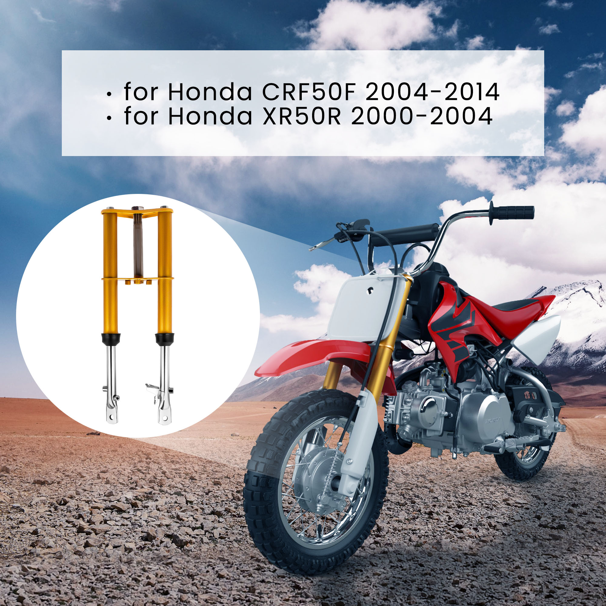 Complete Front Forks Shock Sus - Gold Cutlery Flatware recensie en prijs