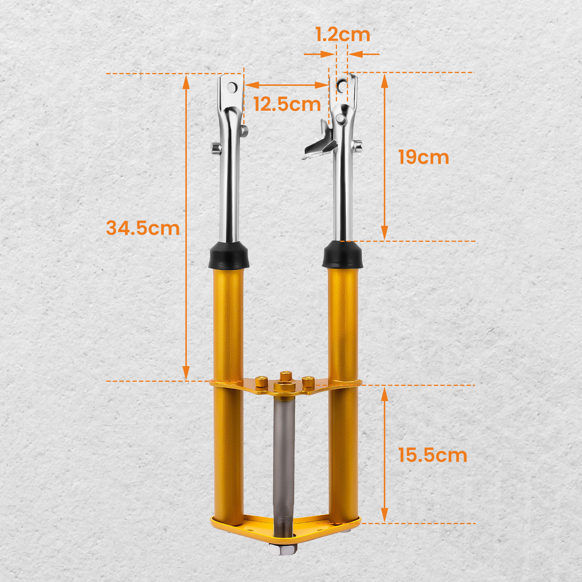Complete Front Forks Shock Sus - Gold Cutlery Flatware recensie en prijs