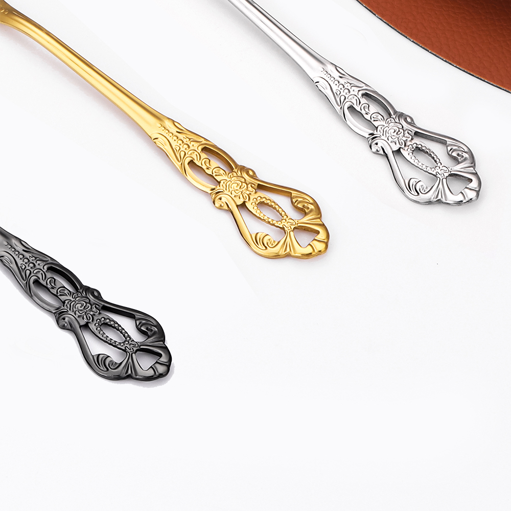 2/4/6/12pcs Gold Dessert Spoon - Gold Cutlery Flatware recensie en prijs